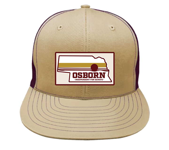 Nebraska Plate Embroidered Hat
