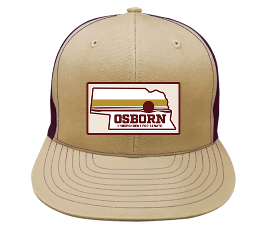Nebraska Plate Embroidered Hat